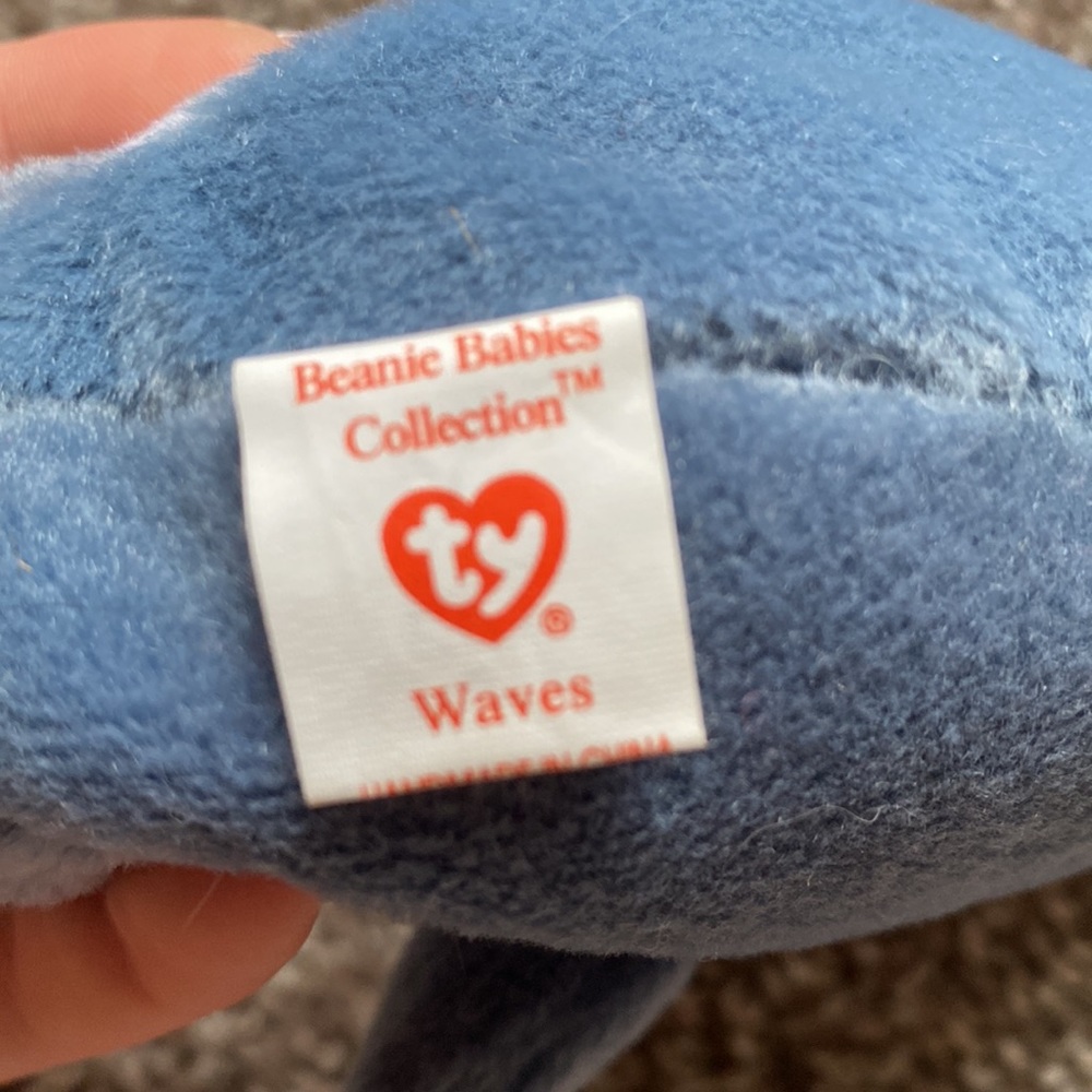 Beanie babies original waves and echo dolphins 1996 - Picture 5 of 5